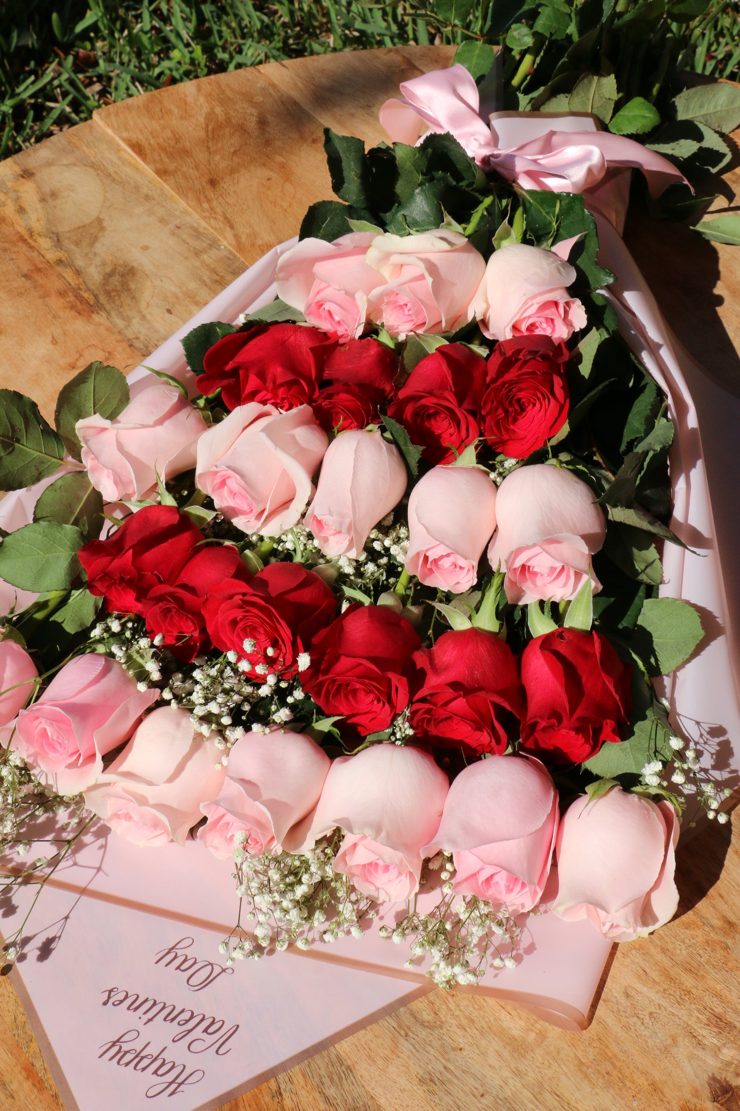 Red & Pink Rose Bouquet