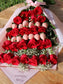 Red Roses & Chocolate Covered Strawberries