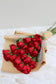 Heart Shaped Red Rose Bouquet